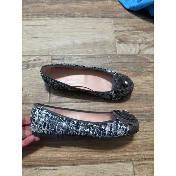 Pretty Ballerinas Tweed Floral Flats 36.5 - Picture 1 of 8